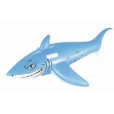BW Надувная игрушка-наездник 183х102см "Большая белая акула" с ручками