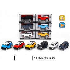 Машина металлическая 1:36 "Die-cast", свет, звук, в ассорт., кор.