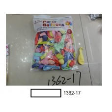 Набор надувн. разноцветных шаров  12,5 см, 50 шт в пакете