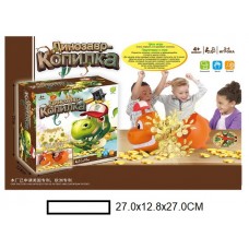 Настольная развивающая игра,копилка в форме динозавра, в кор.