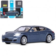 ТМ "Автопанорама" Машинка металлическая 1:32 Porsche Panamera S, синий, свет, звук, откр. двери, ине