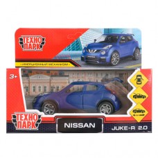 Машина металл NISSAN JUKE-R 2.0 SOFT 12 см, двер, багаж, инерц, синий, кор. Технопарк в кор.2*36шт