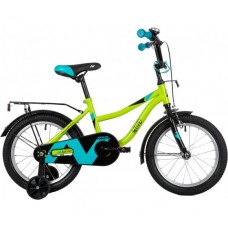 Велосипед NOVATRACK 16" WIND зеленый, полная защита цепи, пер.ручн, зад нож тормоз., крылья, багажни