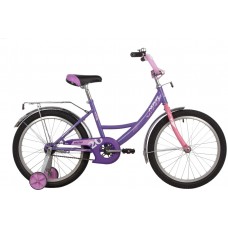 Велосипед NOVATRACK 20" VECTOR фиолетовый, защита А-тип, тормоз нож., крылья и багажник хром.