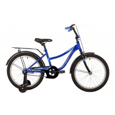 Велосипед NOVATRACK 20" WIND синий, защита цепи А-тип, пер.ручн, зад нож тормоз., крылья, багажник
