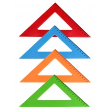 Треугольник ЦВЕТНОЕ АССОРТИ (Л-6207) 16 см. 45гр.