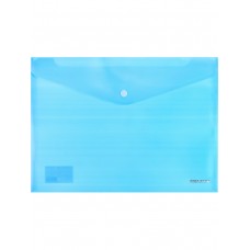 Папка-конверт на кнопке А4, 180мкм, голубой (ПК-3023) кратно 12