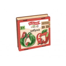 Игра развивающая "Азбука деревянная" в деревянной коробке арт.04834