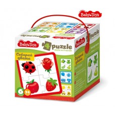 Пазлы "Собирай цвета" Baby Toys 24 эл арт.04780