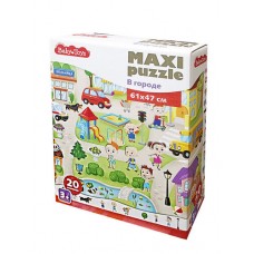 Пазлы MAXI Baby Toys "В городе" 20 эл (поле 61х47см) арт.04811