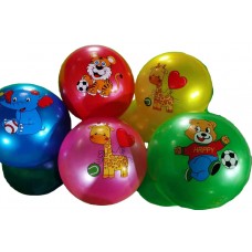 Надувной мяч "Милые зверята"(22 см,цвет микс,пакет) ( Арт. GQ527-19) кратно 10
