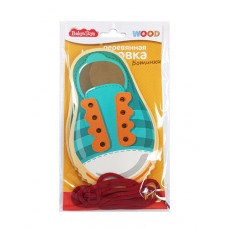 Шнуровка деревянная "Ботинки" Baby Toys арт.05129