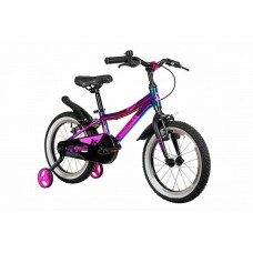 Велосипед NOVATRACK 16" KATRINA алюм., фиолет.металлик, полная защ.цепи, V-brake, короткие крылья