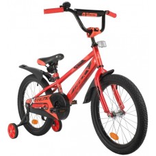Велосипед NOVATRACK 18" EXTREME красный, сталь, тормоз нож, короткие крылья, полная защ.цепи
