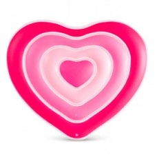 Плот надувной для плавания "Сердечки" Intex (155х135х25 см, розовый) (Арт. 58727EU)