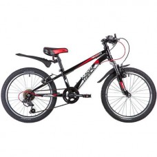 Велосипед NOVATRACK 20" POINTER, чёрный, сталь, 6-скор, Microshift TS38/Shimano, V-brake