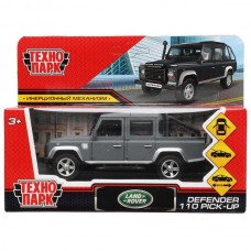 Машина металл LAND ROVER DEFENDER PICKUP МАТОВЫЙ 12 см, двер, багаж, кор. Технопарк в кор.2*36шт