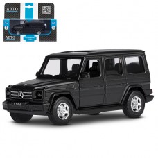 ТМ "Автопанорама" Машинка металлическая 1:42 Mercedes-Benz G350d, черный, откр. двери, инерция, в/к