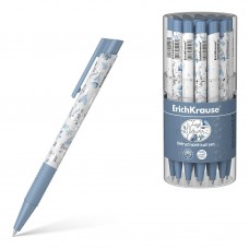 Ручка шариковая, автоматическая, Erich Krause "Frozen Beauty Matic&Grip", 0,7 мм, синий, круглый пла