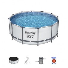 Бассейн каркасный Bestway 366см х 122см (фильтр-насос, лестница, покрывало в комплекте) (Арт. 56420)