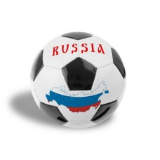 Мяч футбольный россия, пвх 1 слой, 5 р., камера рез., маш.обр. в кор.50шт